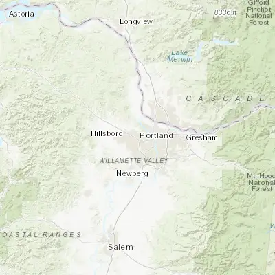 Map showing location of Cedar Mill (45.524840, -122.810930)
