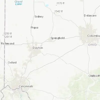 Map showing location of Cedarville (39.744230, -83.808540)
