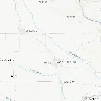 Map showing location of Center Point (42.190830, -91.785180)