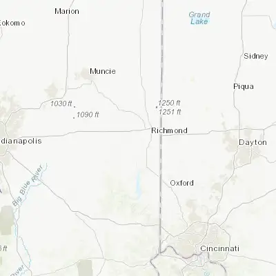 Map showing location of Centerville (39.817820, -84.996350)