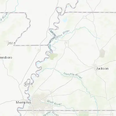 Map showing location of Central (35.803690, -89.537300)