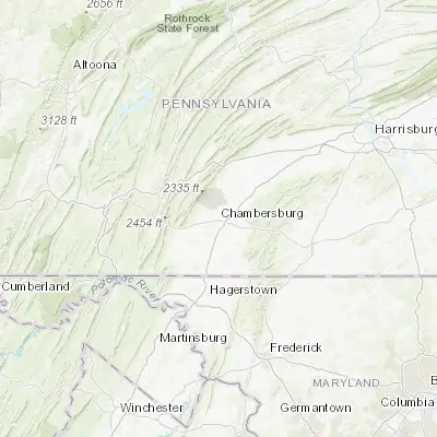 Map showing location of Chambersburg (39.937590, -77.661100)