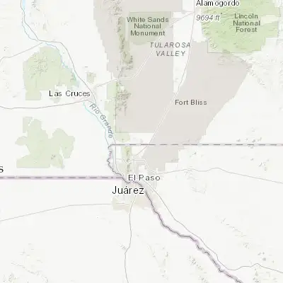 Map showing location of Chaparral (32.023760, -106.385660)