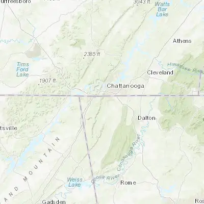 Map showing location of Chattanooga Valley (34.932850, -85.355510)