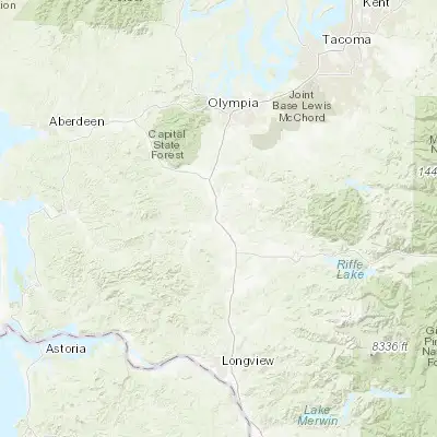 Map showing location of Chehalis (46.662050, -122.964020)