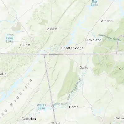 Map showing location of Chickamauga (34.871190, -85.290790)