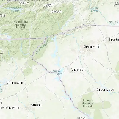 Map showing location of Clemson (34.683440, -82.837370)