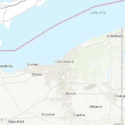 Map showing location of Cleveland Heights (41.520050, -81.556240)