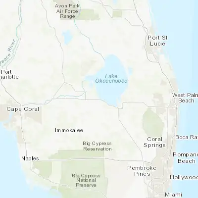 Map showing location of Clewiston (26.754230, -80.933680)