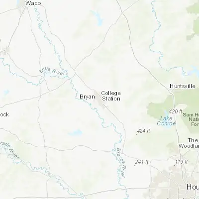 Map showing location of College Station (30.627980, -96.334410)