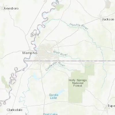 Map showing location of Collierville (35.042040, -89.664530)