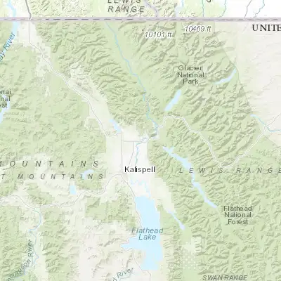 Map showing location of Columbia Falls (48.372460, -114.181520)