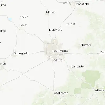 Map showing location of Columbus (39.961180, -82.998790)