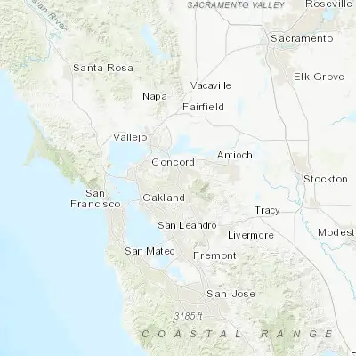 Map showing location of Contra Costa Centre (37.927520, -122.057860)