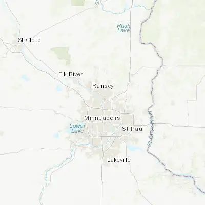 Map showing location of Coon Rapids (45.119970, -93.287730)
