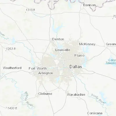 Map showing location of Coppell (32.954570, -97.015010)