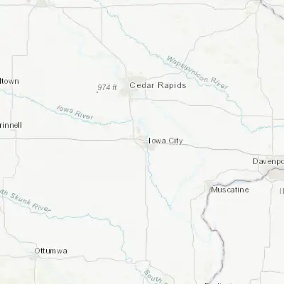 Map showing location of Coralville (41.676400, -91.580450)