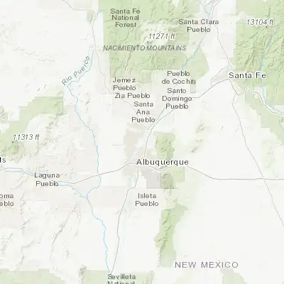 Map showing location of Corrales (35.237820, -106.606690)