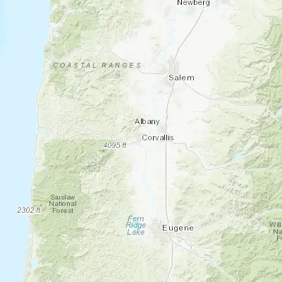 Map showing location of Corvallis (44.564570, -123.262040)