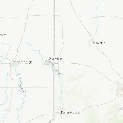 Map showing location of Covington (40.141700, -87.394740)