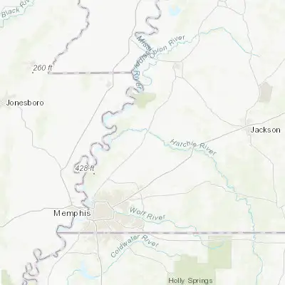 Map showing location of Covington (35.564250, -89.646470)