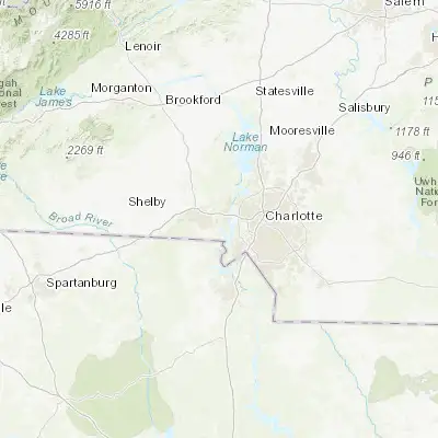 Map showing location of Cramerton (35.238750, -81.075080)