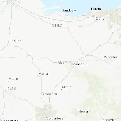 Map showing location of Crestline (40.787560, -82.736570)