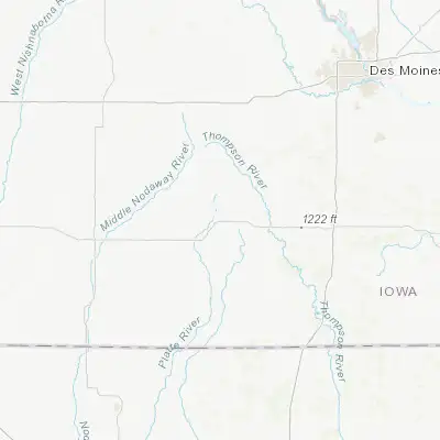 Map showing location of Creston (41.058600, -94.361350)