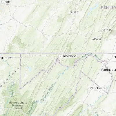 Map showing location of Cumberland (39.652870, -78.762520)