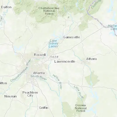 Map showing location of Dacula (33.988720, -83.897960)