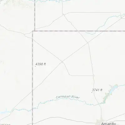Map showing location of Dalhart (36.059480, -102.513250)
