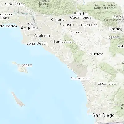 Map showing location of Dana Point (33.466970, -117.698110)