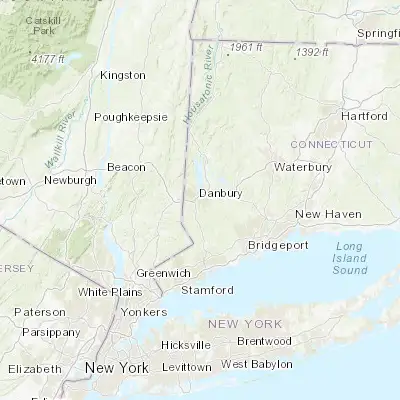 Map showing location of Danbury (41.394820, -73.454010)