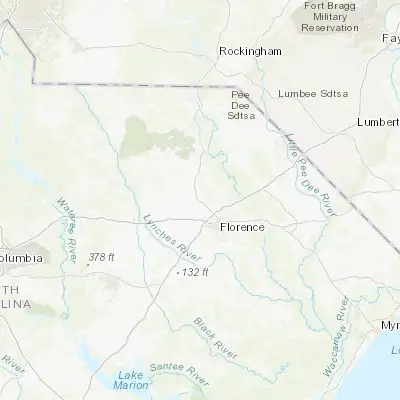 Map showing location of Darlington (34.299880, -79.876170)