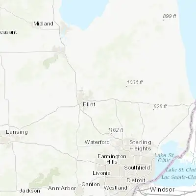 Map showing location of Davison (43.034750, -83.518010)
