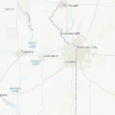 Map showing location of De Soto (38.979170, -94.968580)