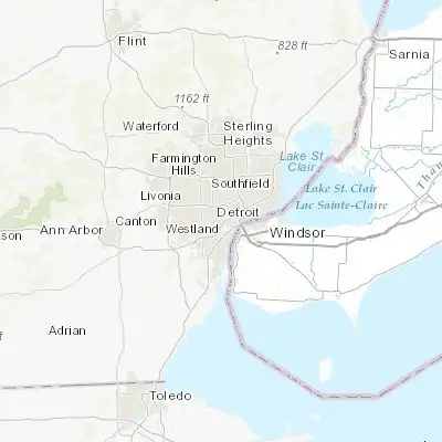Map showing location of Dearborn (42.322260, -83.176310)