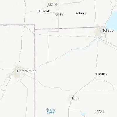 Map showing location of Defiance (41.284490, -84.355780)
