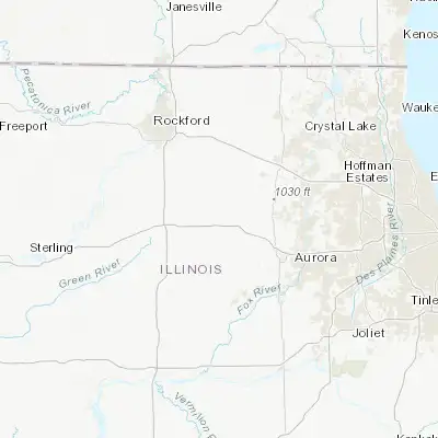 Map showing location of DeKalb (41.929470, -88.750360)