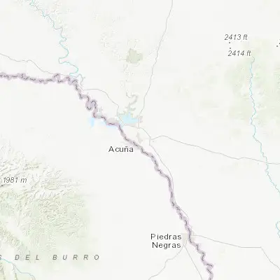 Map showing location of Del Rio (29.362730, -100.896760)