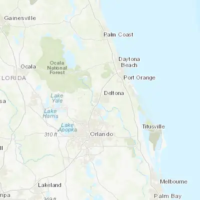 Map showing location of Deltona (28.900540, -81.263670)