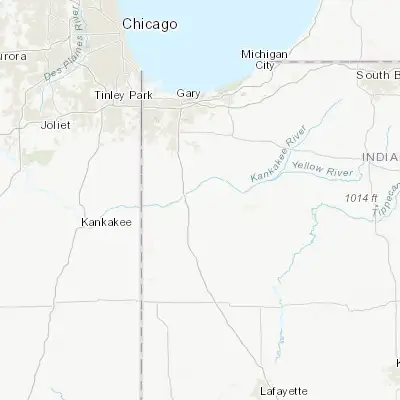 Map showing location of DeMotte (41.195040, -87.198640)