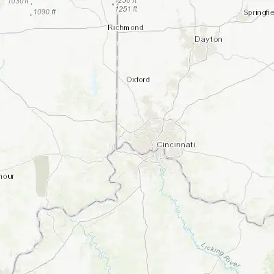 Map showing location of Dent (39.185890, -84.651340)
