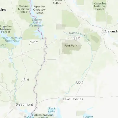 Map showing location of DeRidder (30.846310, -93.289050)