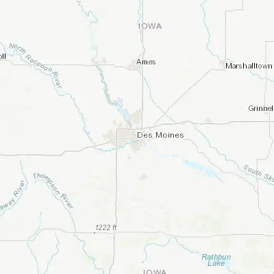 Map showing location of Des Moines (41.600540, -93.609110)