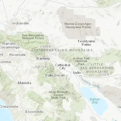 Map showing location of Desert Edge (33.924170, -116.441390)