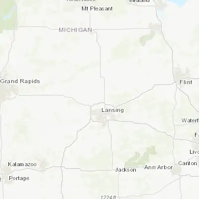 Map showing location of DeWitt (42.842260, -84.569150)