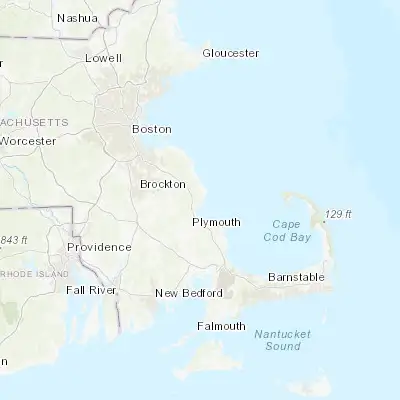 Map showing location of Duxbury (42.041770, -70.672260)