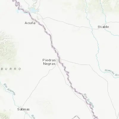 Map showing location of Eagle Pass (28.709140, -100.499520)