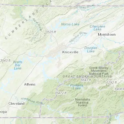 Map showing location of Eagleton Village (35.795080, -83.931850)